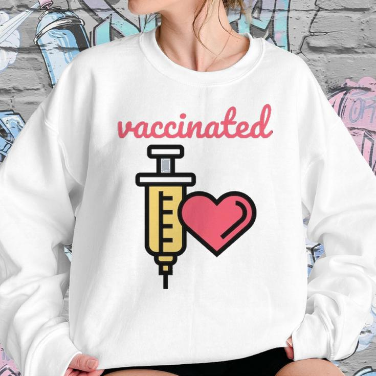 Corona Vaccinated Classic Sweatshirt Gifts for Her