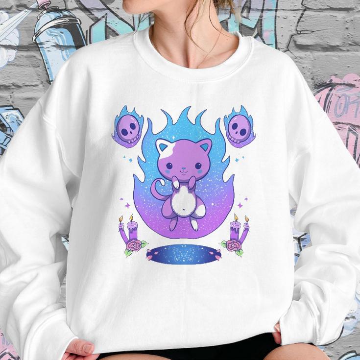 Creepy Kawaii Pastel Goth Cat Kawaii Clothes Mall Goth Sweatshirt Gifts for Her