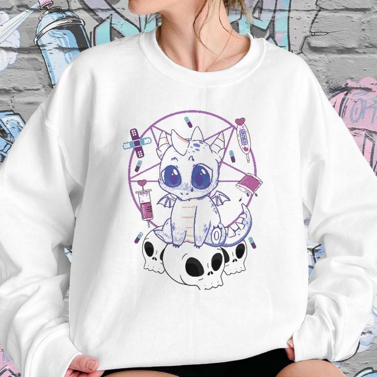 Cute Japanese Yami Kawaii Pastel Goth Aesthetic Anime Dragon Sweatshirt Gifts for Her