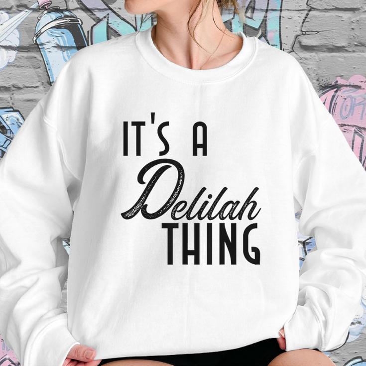 Cute Worlds Best Delilah Ever Sweatshirt Gifts for Her