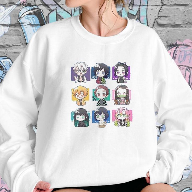 Demon Slayer Giyuu Nezuko Tanjirou Zenitsu Inosuke Rengoku Cosplay Sweatshirt Gifts for Her