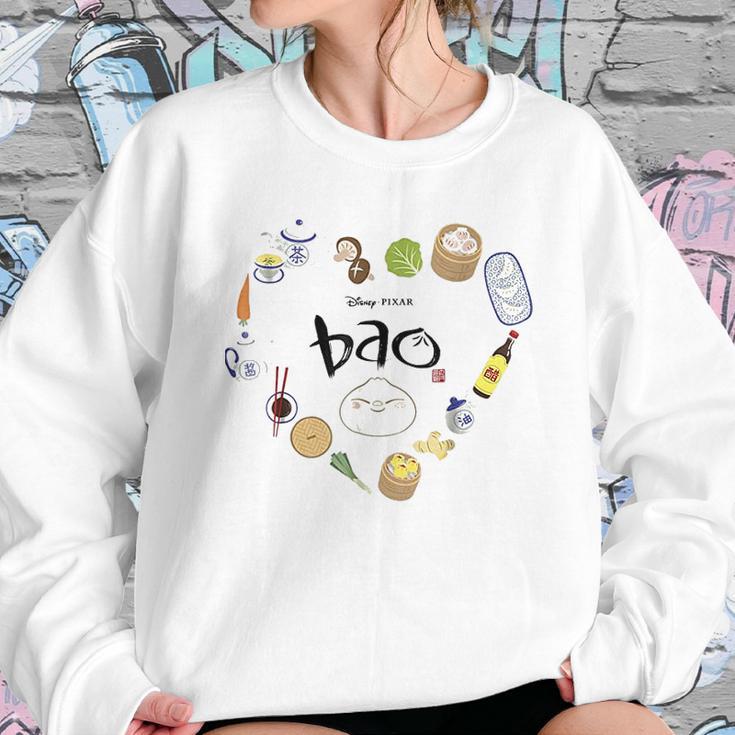 Disney Pixar Bao Ingredients Heart Shaped Graphic Sweatshirt Gifts for Her