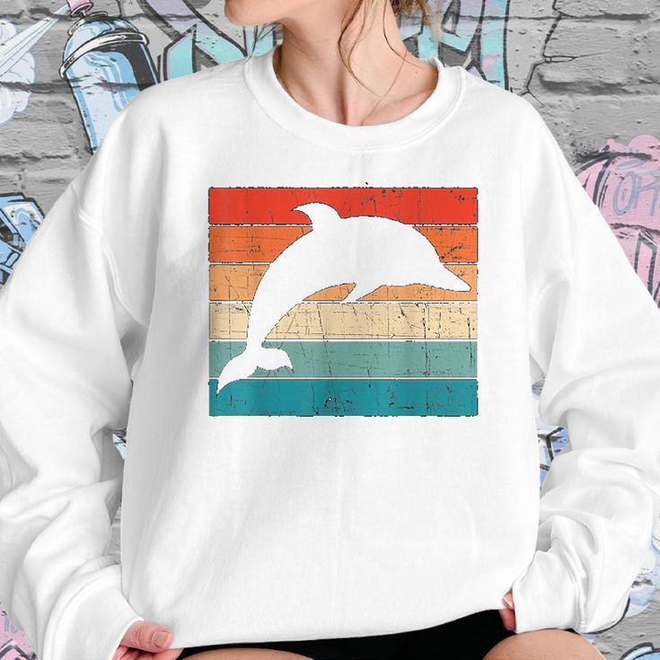 Dolphin Retro Vintage Sweatshirt Gifts for Her