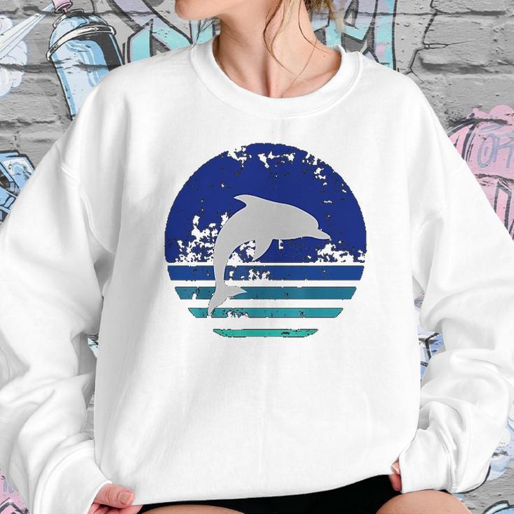 Dolphin Vintage 90S Style Sweatshirt Gifts for Her