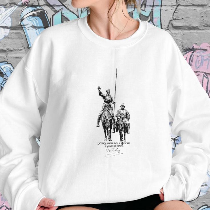 Don Quixote De La Mancha Y Sancho Sweatshirt Gifts for Her