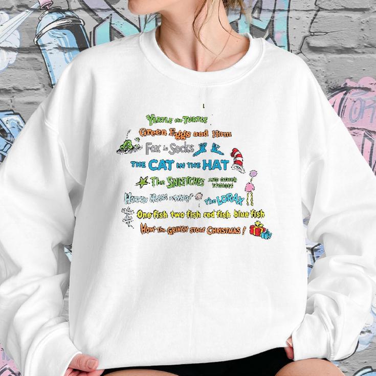 Dr Seuss Book Title Sweatshirt Gifts for Her