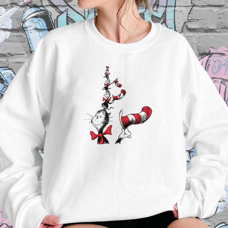 Dr Seuss Cats Under The Hat Sweatshirt Gifts for Her