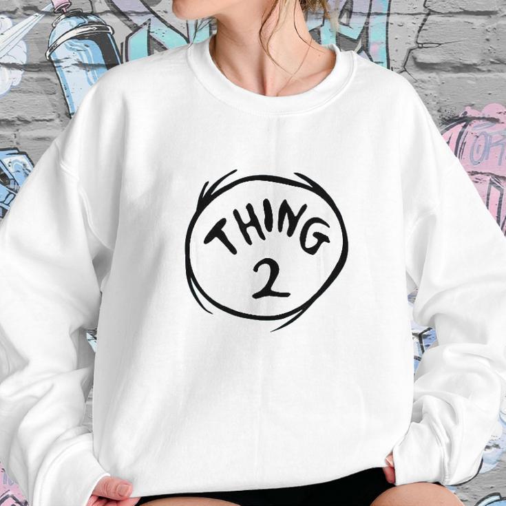 Dr Seuss Thing 2 Emblem Color Option Sweatshirt Gifts for Her