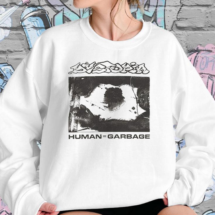 Dystopia Human Garbage Sweatshirt Gifts for Her