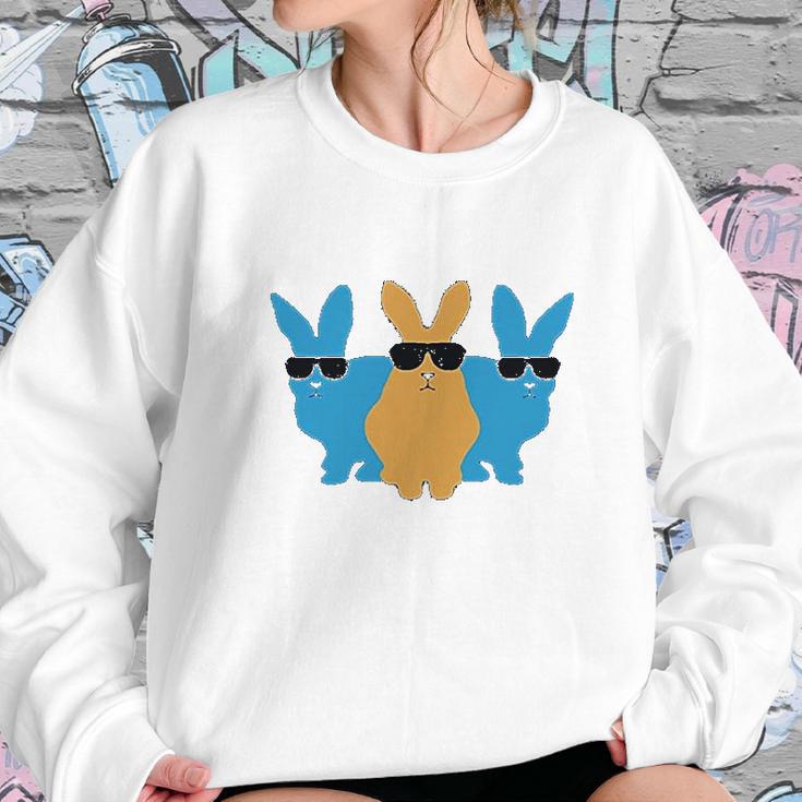 Easter Bunny Hip Trio Bunnies Funny Gift For Easter Kids Sweatshirt Gifts for Her