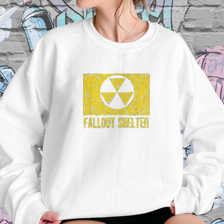 Fallout Shelter Nuclear War Radioactive Nostalgia Sweatshirt Gifts for Her