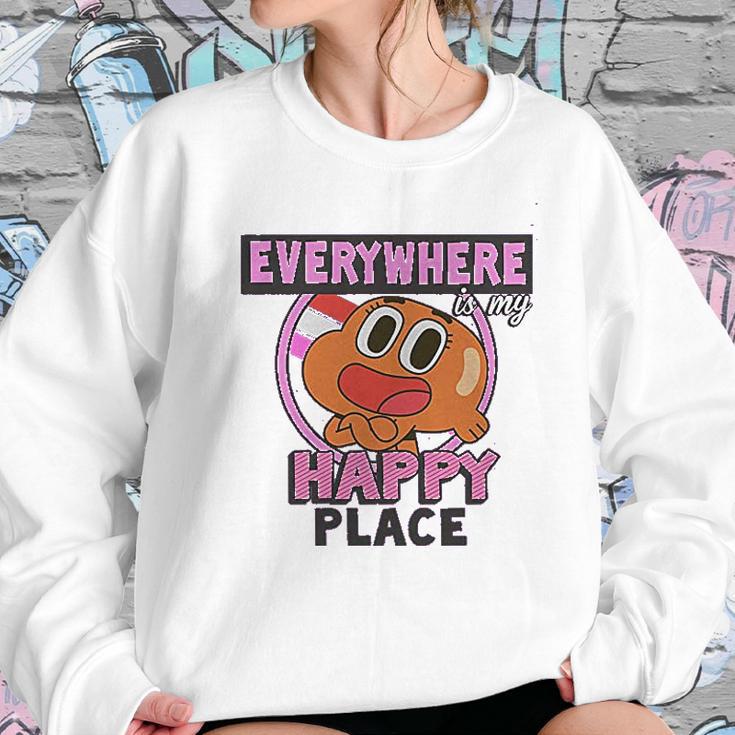 Fifth Sun Girls The Amazing World Of Gumball Darwins Place Sweatshirt Gifts for Her