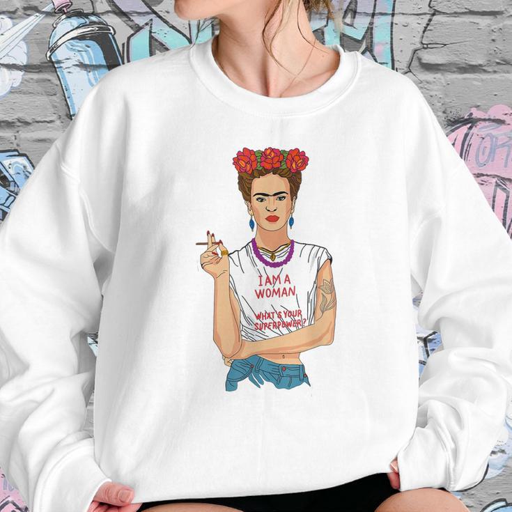 Frida Kahlo I Am A Woman Sweatshirt Gifts for Her