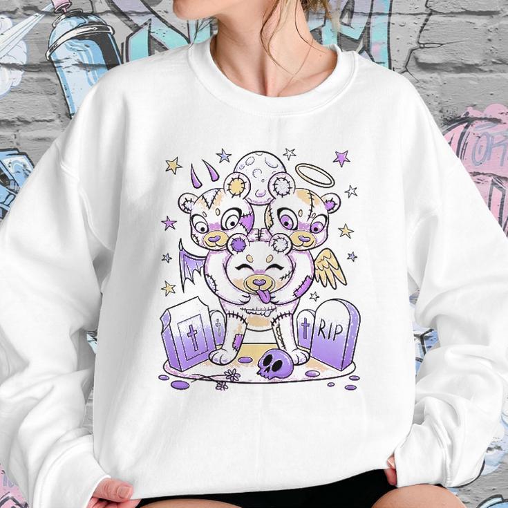 Funny Gift Tee Cute Kawaii Pastel Goth Clothes Creepy Bear Sweatshirt Gifts for Her