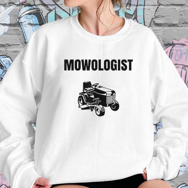 Funny Lawnmower Mowologist Landscaper Sweatshirt Gifts for Her