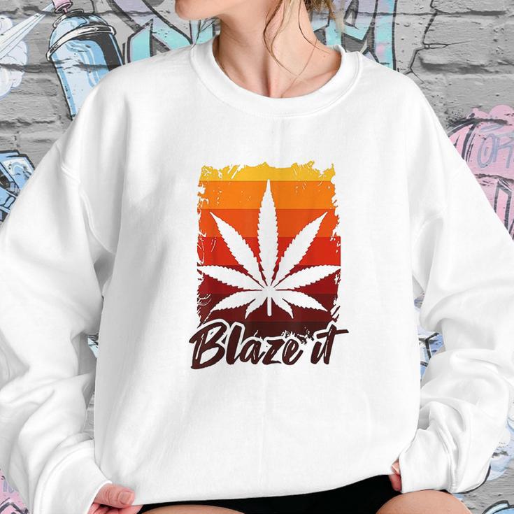 Funny Marijuana For Men Blaze It Sweatshirt Gifts for Her