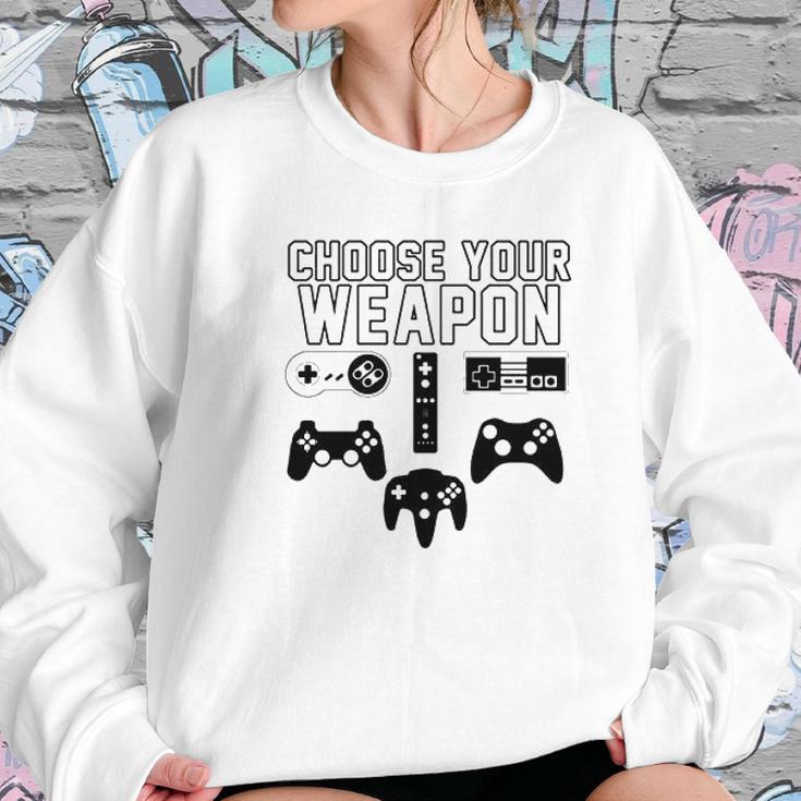 Gamer Choose Your Weapon Sweatshirt Gifts for Her