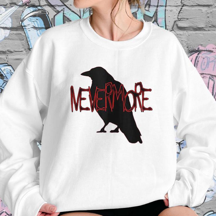 Gothic Nevermore Raven Edgar Allan Poe Gift Sweatshirt Gifts for Her