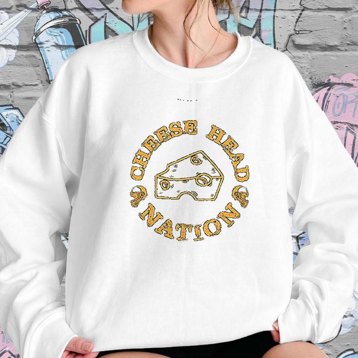 Green Bay Football Fans Cheese Head Nation Classic Sweatshirt Gifts for Her