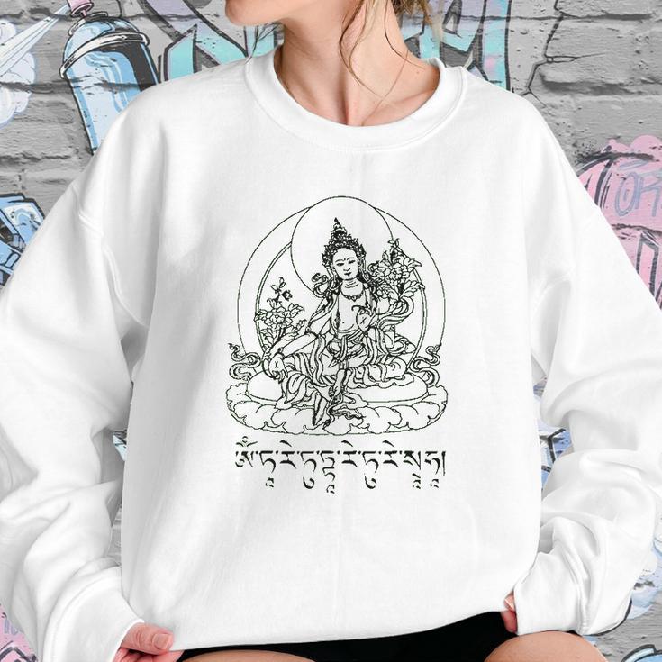 Green Tara Mantra Sweatshirt Gifts for Her