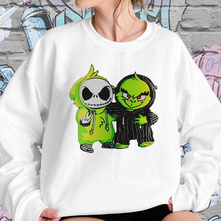 Grinch And Jack Skellington Sweatshirt Gifts for Her