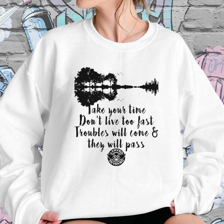 Guitar Lynyrd Skynyrd Take Your Time Don’T Live To Fast Sweatshirt Gifts for Her