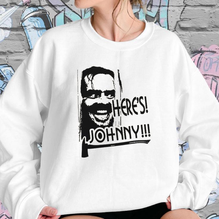 Heres Johnny The Shining Overlook Hotel Stanley Kubrick Stephen King Horror Movie Sweatshirt Gifts for Her