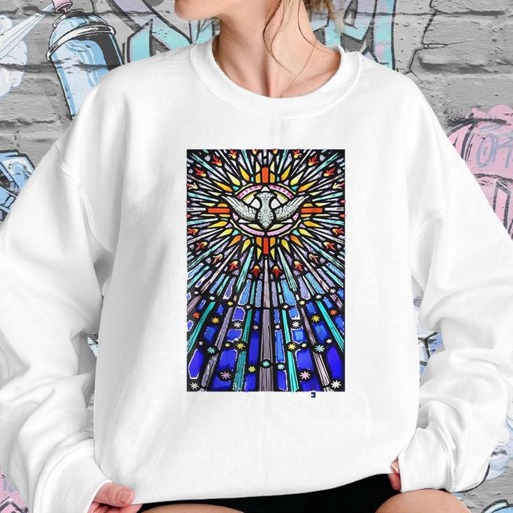 Holy Spirit Descending Like A Dove Sweatshirt Gifts for Her