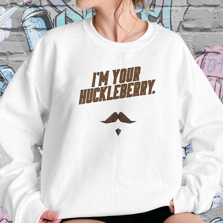 Im Your Huckleberry Western Quote Funny Vintage Gray 6Xl Graphic Sweatshirt Gifts for Her