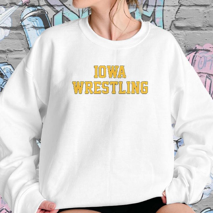 Iowa Hawkeyes Block Iowa Wrestling Sweatshirt Gifts for Her