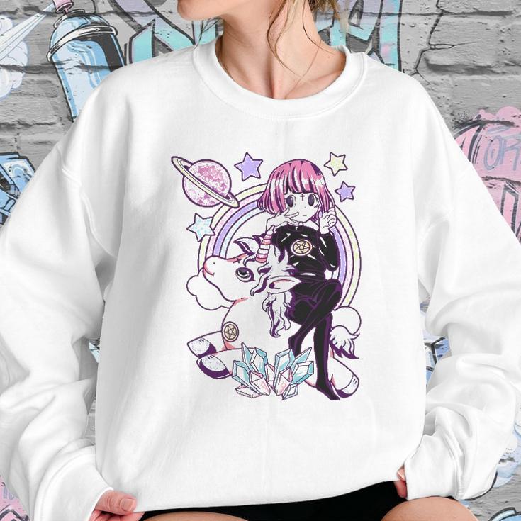 Kawaii Pastel Goth Unicorn Cute Gothic Girl Wicca For Kids Sweatshirt Gifts for Her