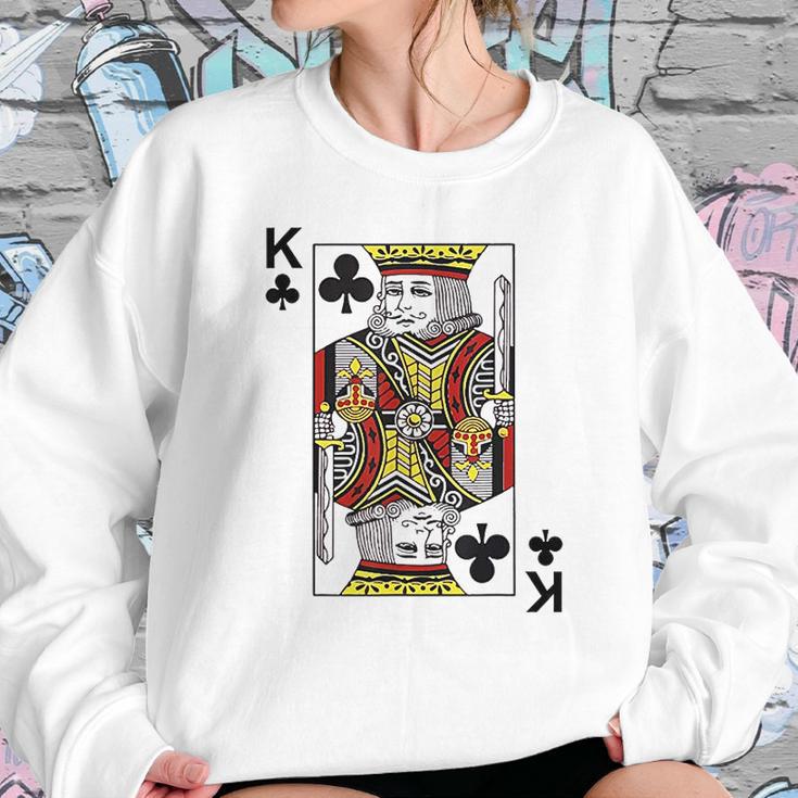 - King Of Clubs Blackjack Cards Poker 21 Sweatshirt Gifts for Her