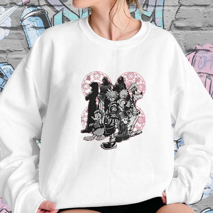 Kingdom Hearts Character Red Sweatshirt Gifts for Her