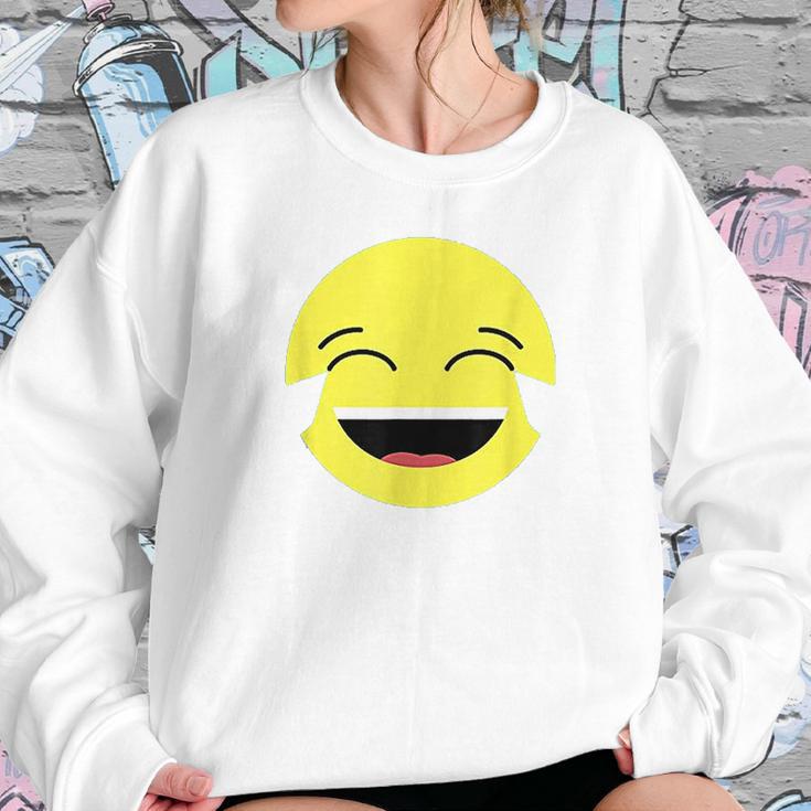 Laughing Tears Emojis Cute Happy Laugh Face Gift Sweatshirt Gifts for Her