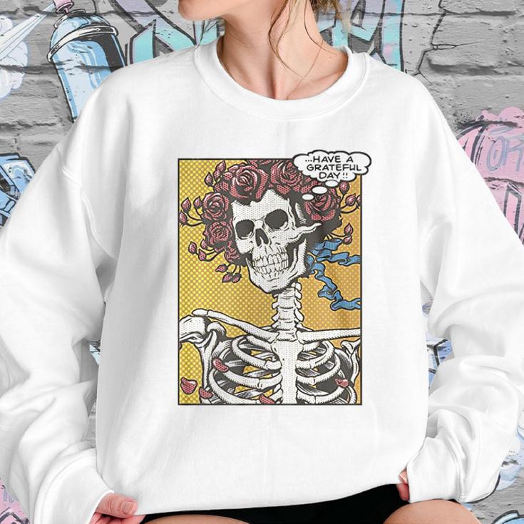 Liquid Blue Dead Pop Art Bertha Have A Grateful Day Sweatshirt Gifts for Her