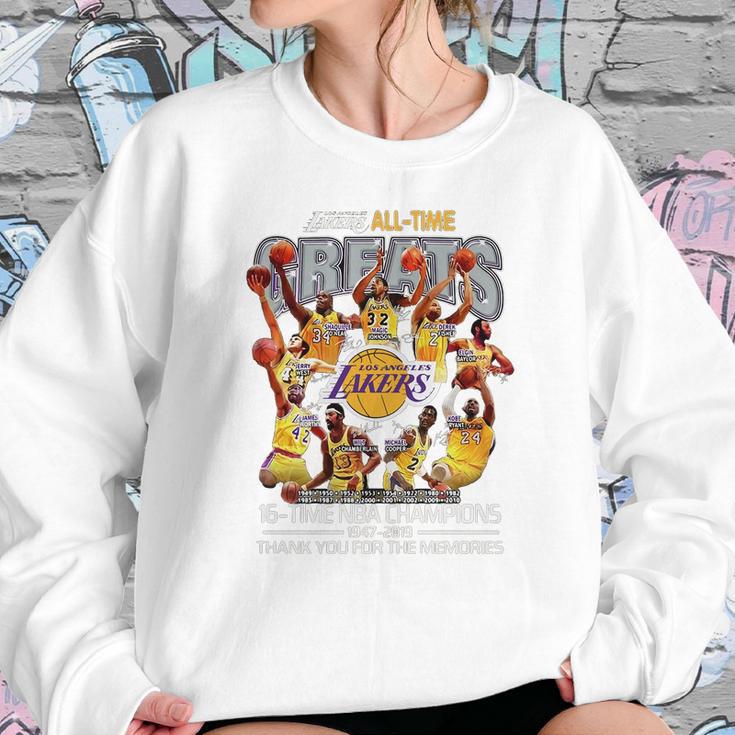 Los Angeles Lakers All Time 16 Time Nba Champions Sweatshirt Gifts for Her