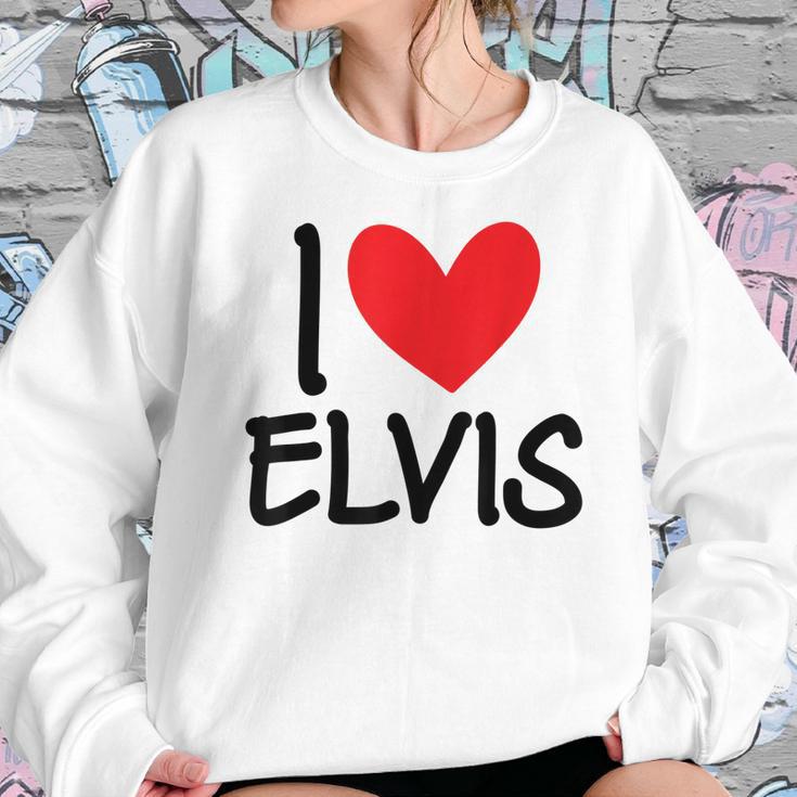 I Love Elvis Name Personalized Men Guy Bff Friend Heart Boys Sweatshirt Gifts for Her