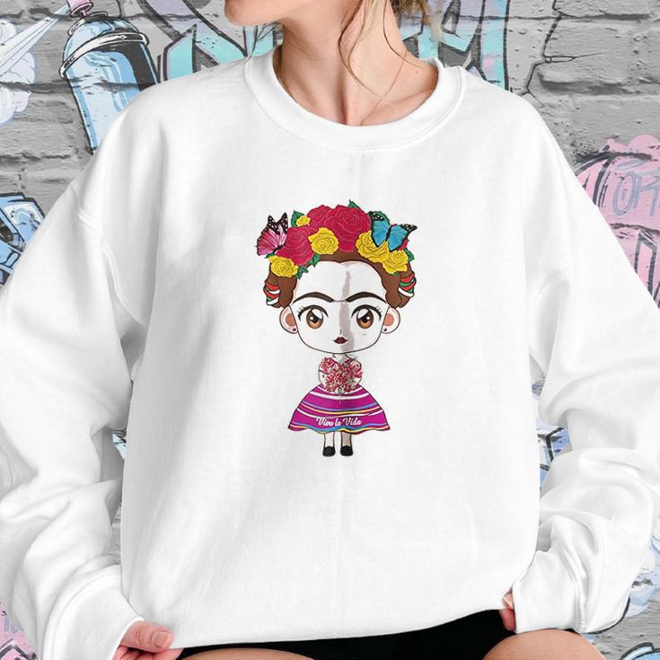 I Love Mexico Viva Mexico Mexican Frida Sweatshirt Gifts for Her