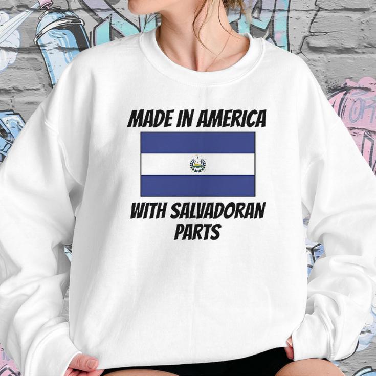 Made In America With Salvadoran Parts Sweatshirt Gifts for Her