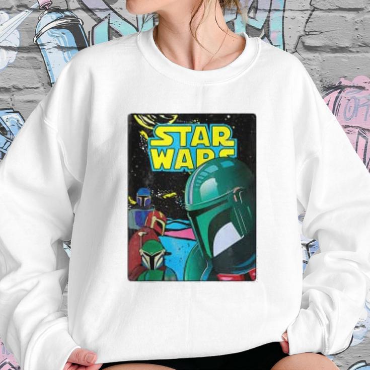 The Mandalorian Retro Comic Sweatshirt Gifts for Her