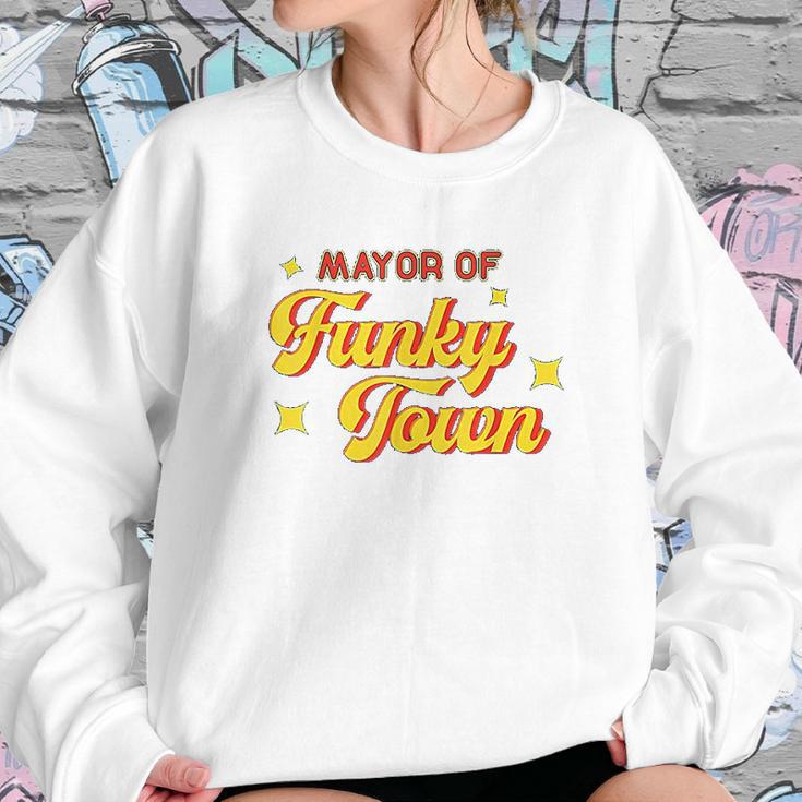 Mayor Of Funky Town 1970S Disco Funk 70S Retro Funk Sweatshirt Gifts for Her