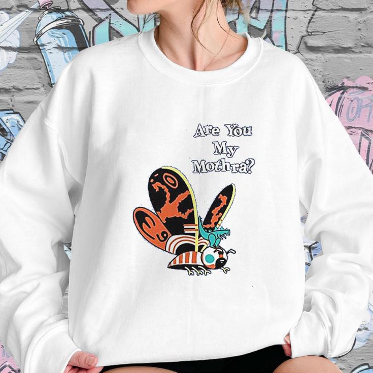 Are You My Mothra Funny Parody Kaiju Heather Royal Blue L Graphic Sweatshirt Gifts for Her