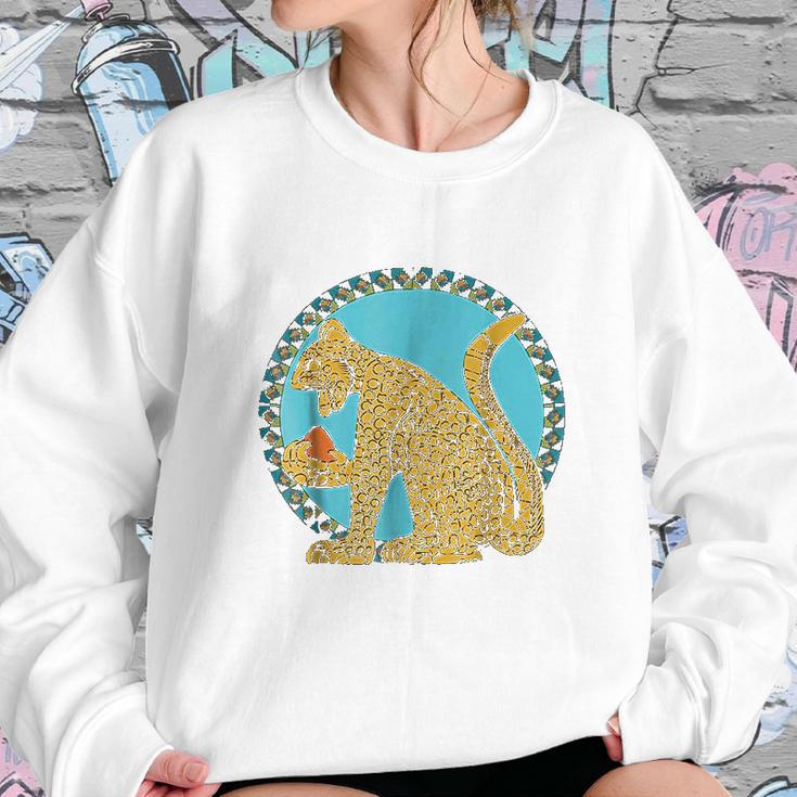 Native American Indian Aztec Mayan Jaguar Sweatshirt Gifts for Her