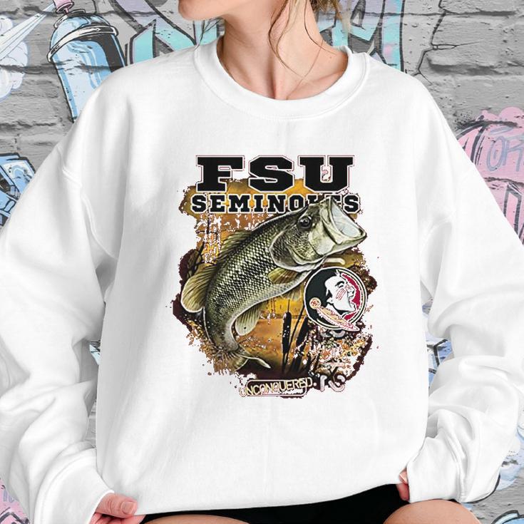 New World Graphics Ncaa Bass Fishing Sweatshirt Gifts for Her