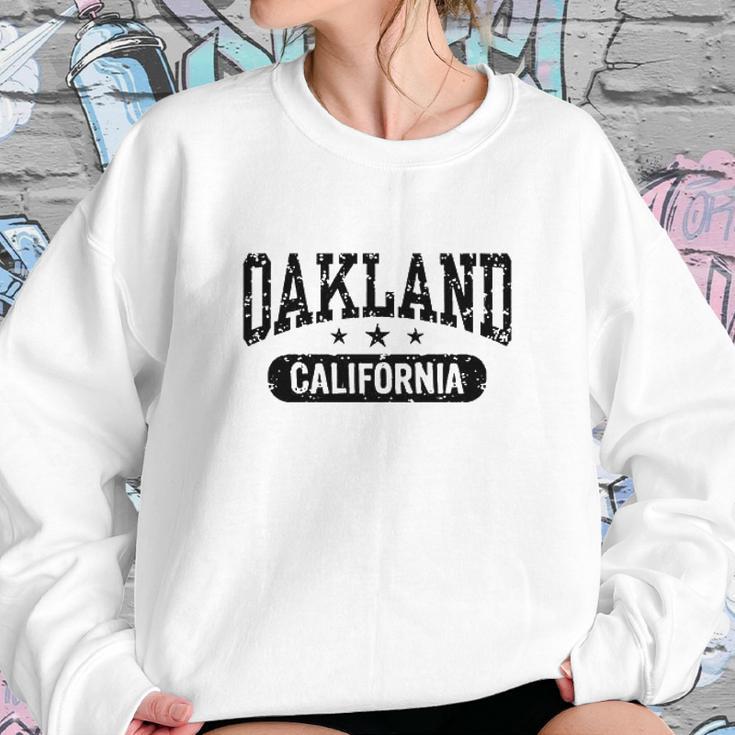 Oakland California White Sweatshirt Gifts for Her