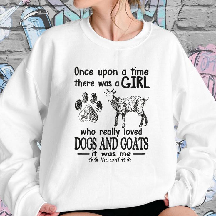 Once Upon A Time There Was A Girl Goat Sweatshirt Gifts for Her