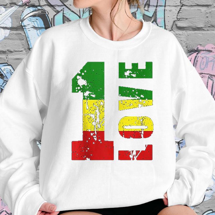 One Love Jamaica Apparel Rasta Reggae Music Caribbean Pride Sweatshirt Gifts for Her