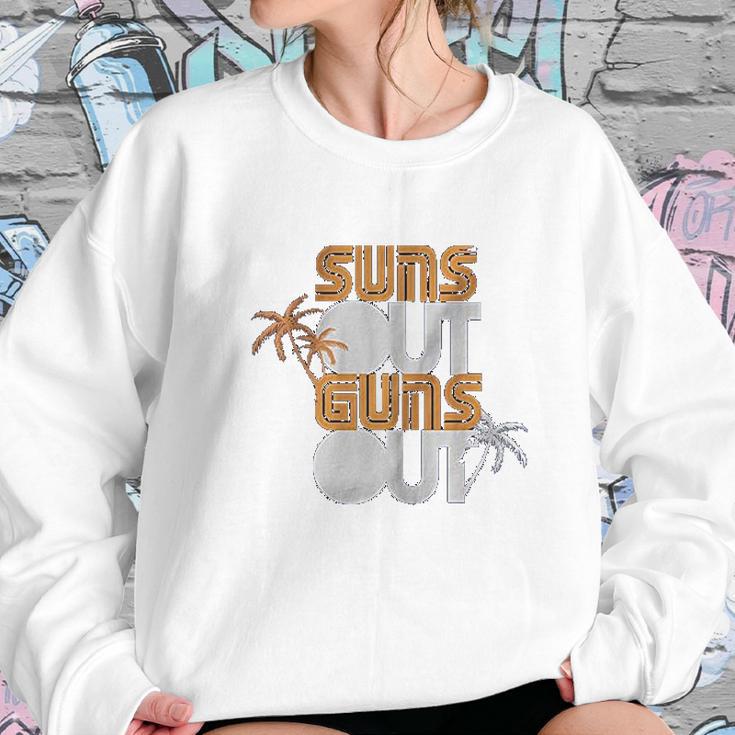 Palm Trees Suns Out Sweatshirt Gifts for Her