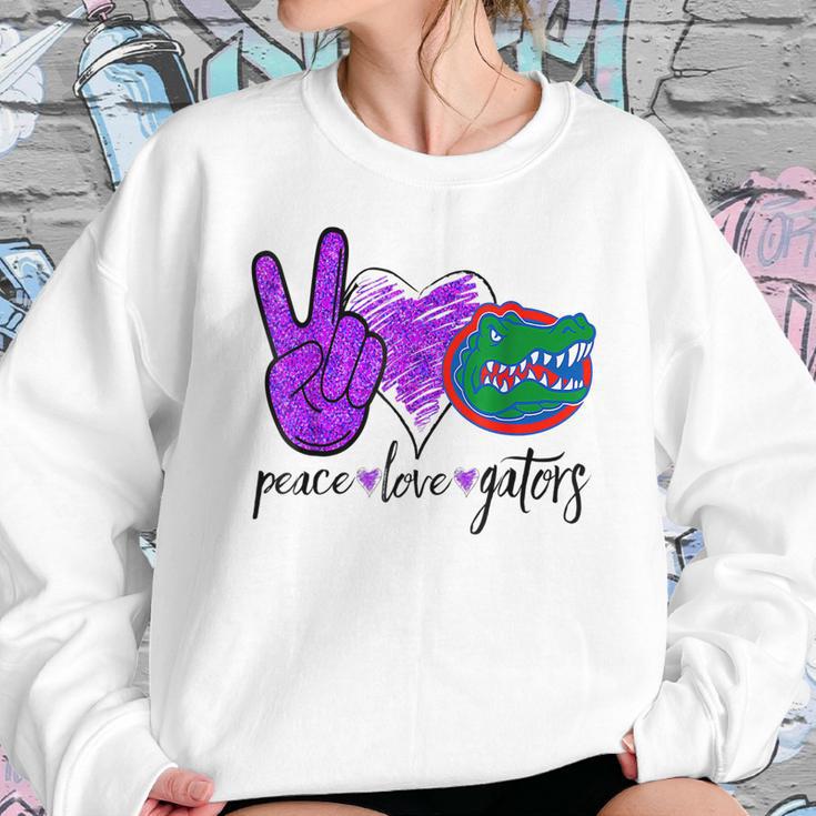 Peace Love Gators Crocodile Lovers Alligator Sweatshirt Gifts for Her