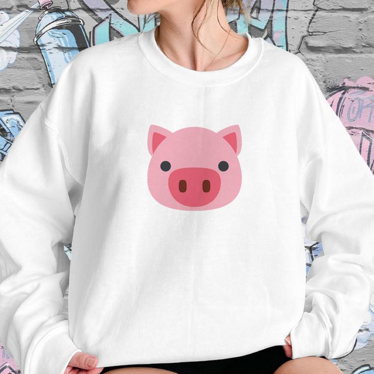 Pig Emoji Cute Porky Head DesignLittle Pink Pig T Shirt Sweatshirt Gifts for Her